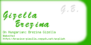gizella brezina business card